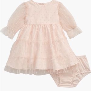 Nordstrom Tiered Clip Dot Dress with Bloomers size 18M